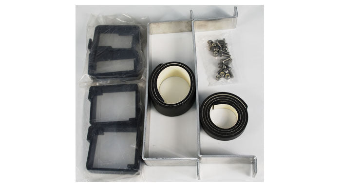 Aluminum Conduit Carrier for Commercial Toolboxes (Includes Installation Kit) - Not Available In, Black Texture - 121.5in.L