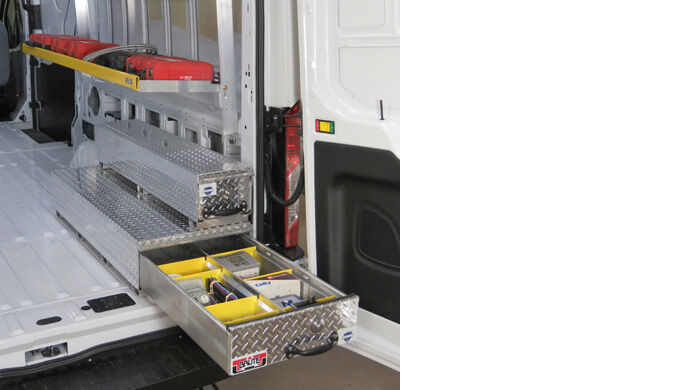HD BedSafe Roller Drawer Toolbox - 9.5in.H x 10in.W x 48in.L