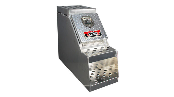 HD Step Toolbox .125 Thick Smooth Body, .100 Thick Diamond Door, .080 Thick Steps - 12in.L