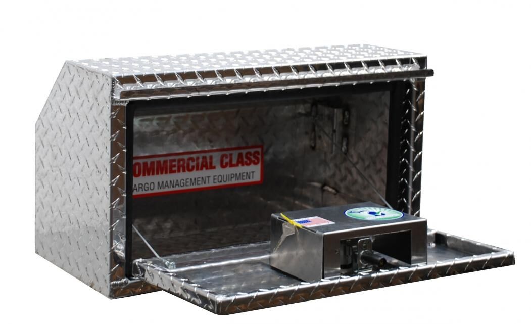 HD Underbody Toolbox, Drop Down Door, With Rear Angle To Avoid Fuel Fill - 30in.L