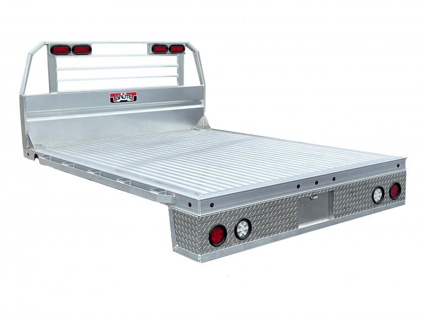 Flatbed, Square Rear Corner Model - Extruded Aluminum - 80in.W x 84in.L with 41in. Headboard