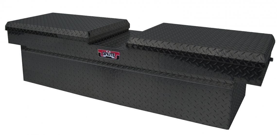Gull Wing Lid Mid Size Toolbox / Down Size - Long Bed Only, Black Texture - 18in.H x 20in.D x 62in.W