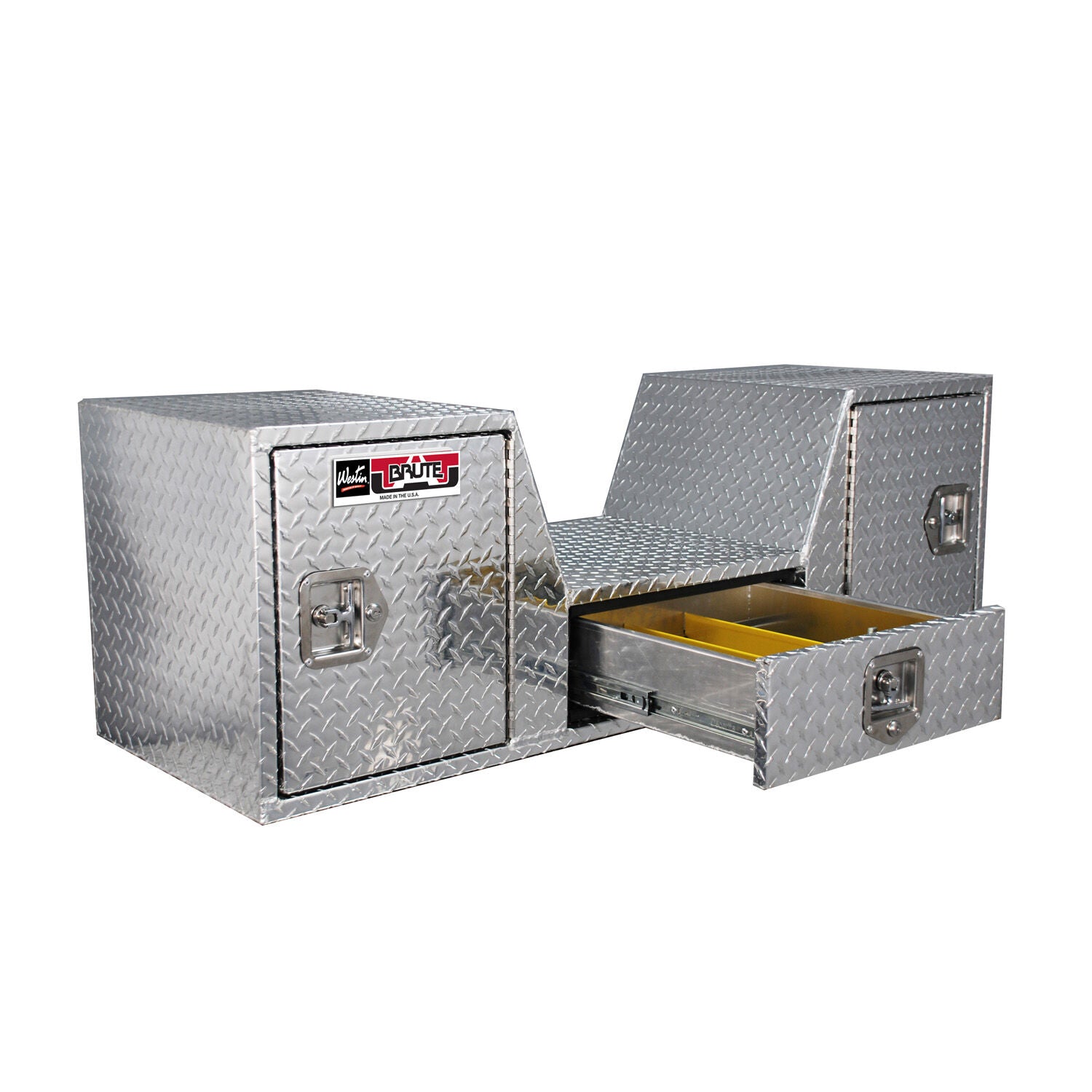 Goose Neck / Fifth Wheel TailgateToolbox 1 Drawer / 2 Rear Swing Doors - 57in.W