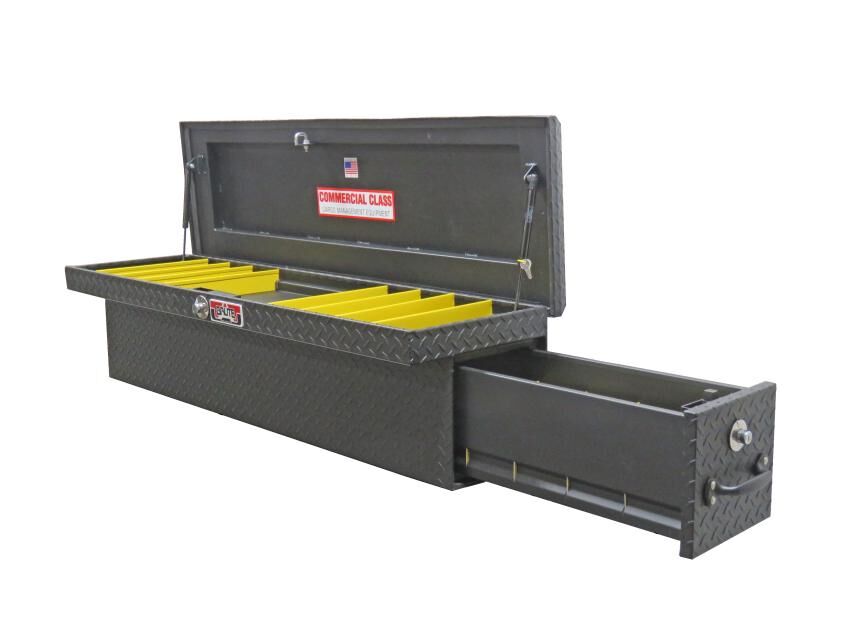 LosiderSafe Toolbox With Rear BedSafe Roller Drawer Driver Side, Black Texture - 56in.L