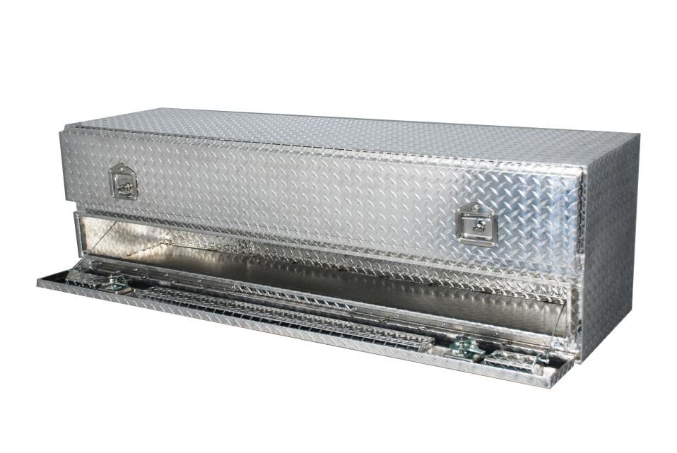 High Capacity Flatbed Contractor Top Sider Toolbox With Doors - 60in.L