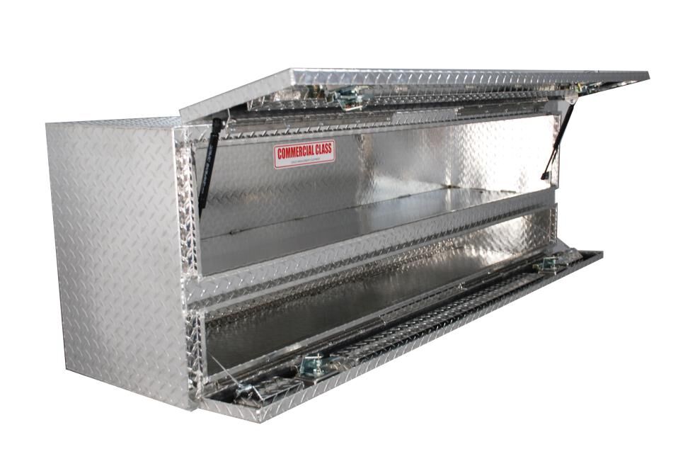 High Capacity Flatbed Contractor Top Sider Toolbox With Doors - 60in.L