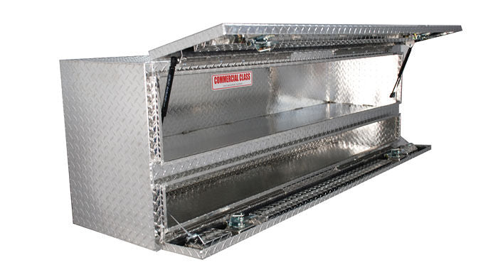 High Capacity Flatbed Contractor Top Sider Toolbox With Doors - 72in.L