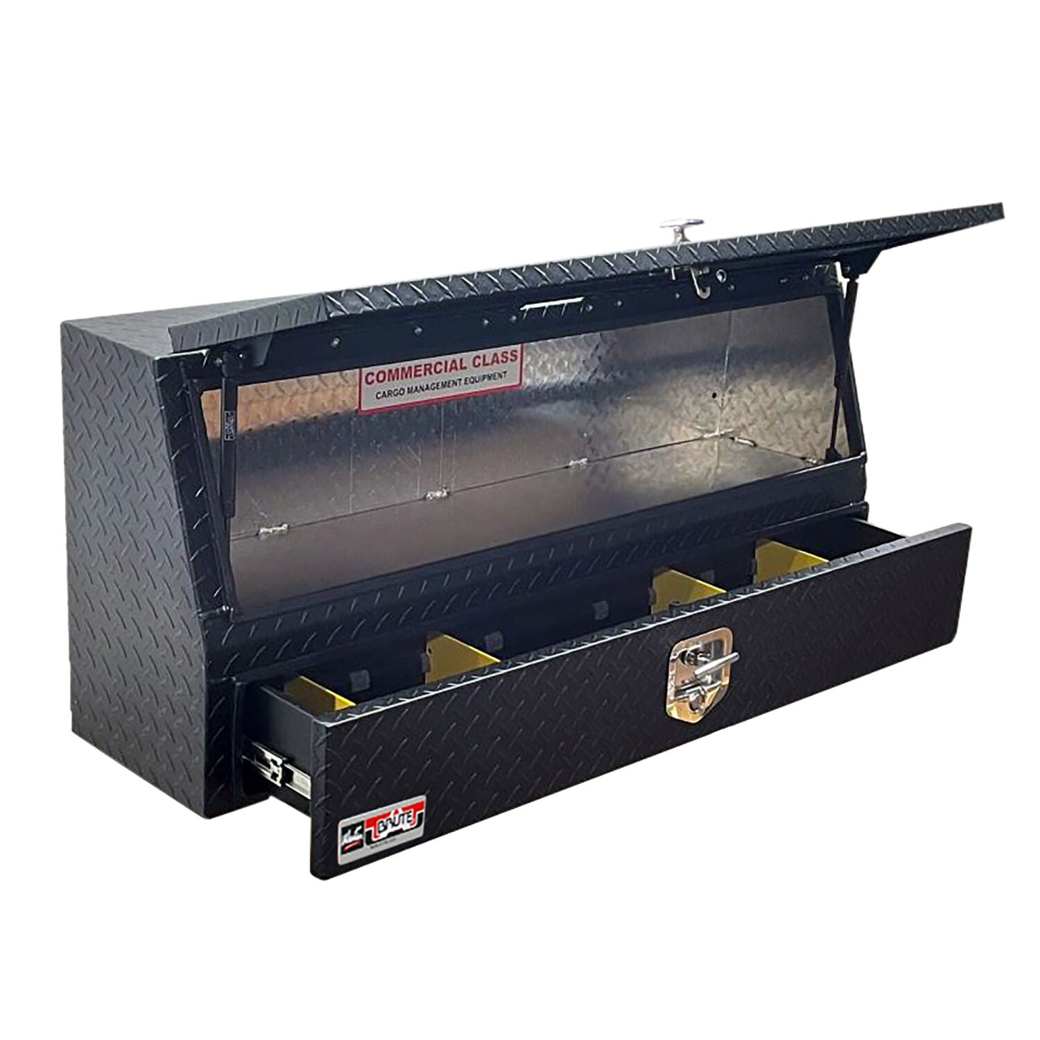 Contractor Top Sider Toolbox With Drawers & Doors, Black Texture - 48in.L