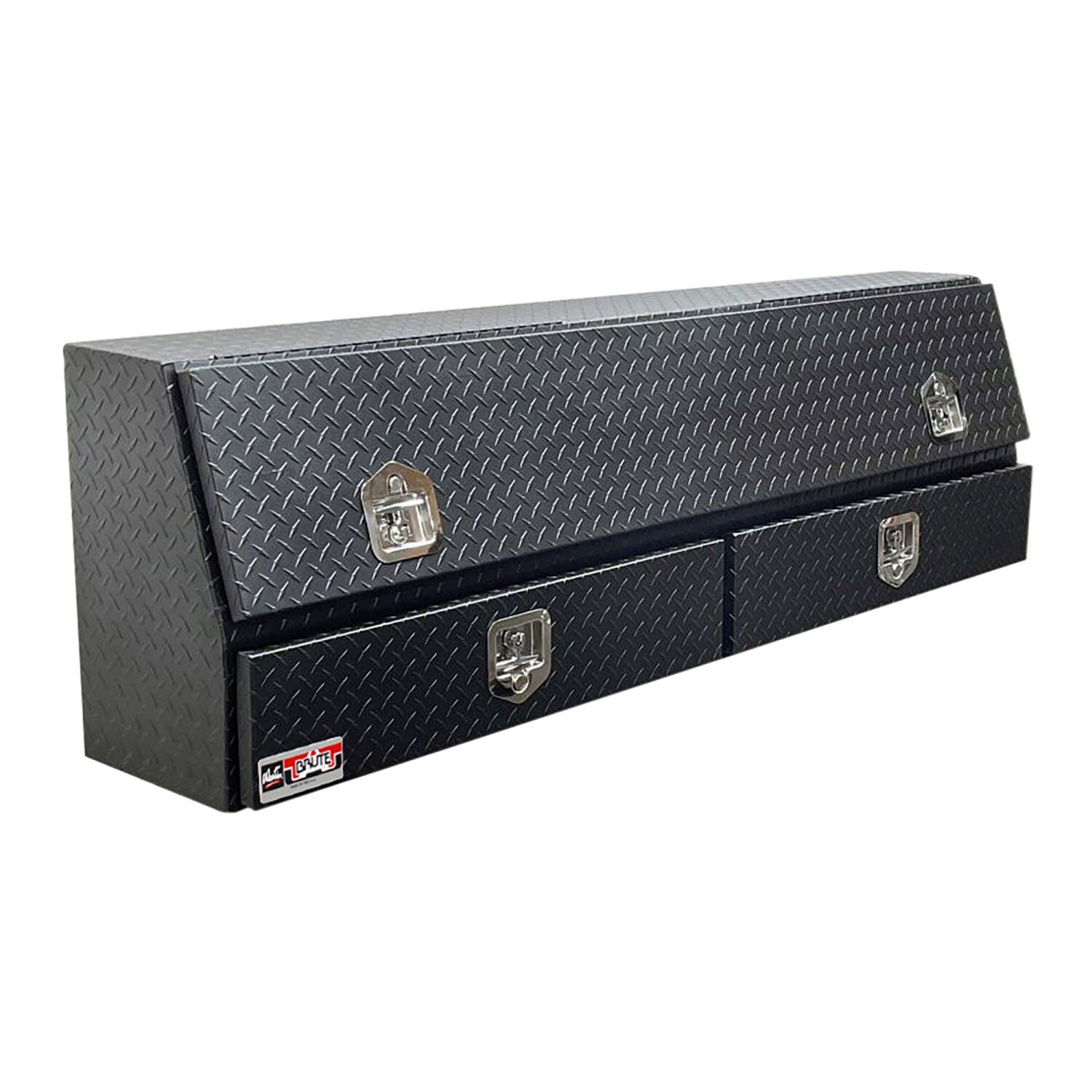 Contractor Top Sider Toolbox With Drawers & Doors, Black Texture - 72in.L