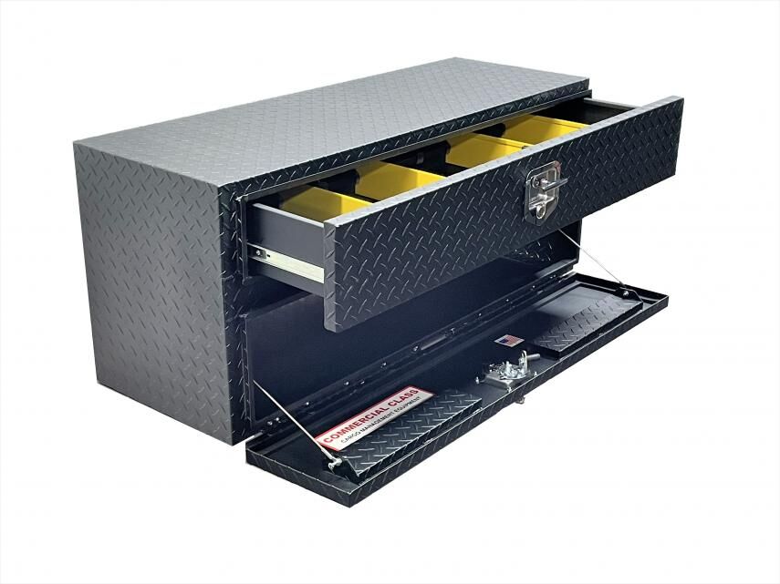 Underbody Toolbox With Top Drawer, Black Texture - 48in.L
